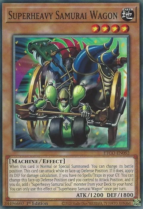 Superheavy Samurai Wagon ETCO-EN092 Yu-Gi-Oh card from Eternity Code