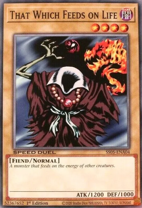 That Which Feeds on Life SS05-ENA04 Yu-Gi-Oh card from Speed Duel Decks: Twisted Nightmares
