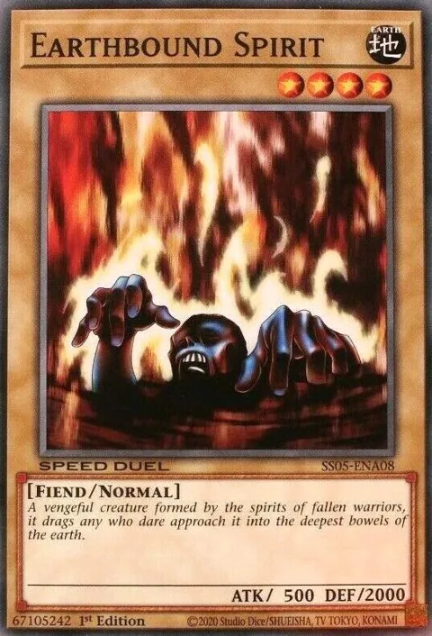 Earthbound Spirit SS05-ENA08 Yu-Gi-Oh card from Speed Duel Decks: Twisted Nightmares