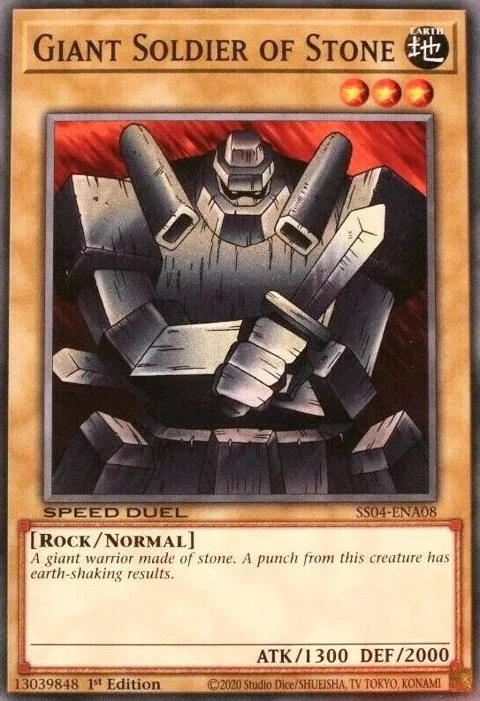 Giant Soldier of Stone SS04-ENA08 Yu-Gi-Oh card from Speed Duel Decks: Match of the Millennium