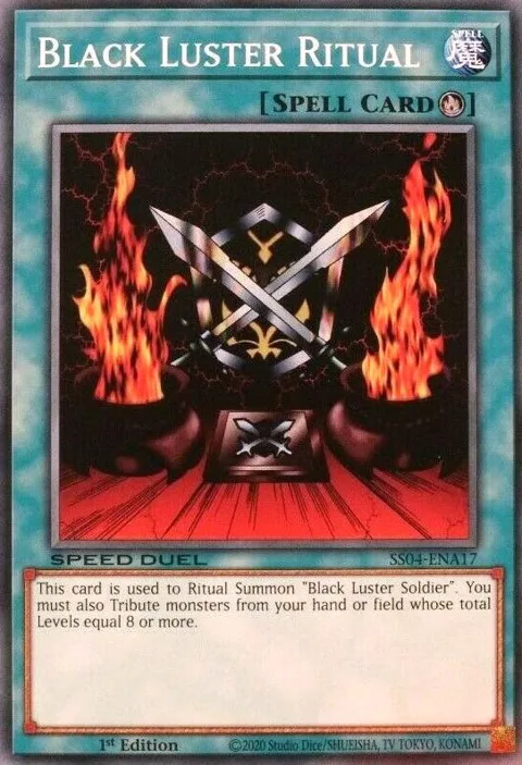 Black Luster Ritual SS04-ENA17 Yu-Gi-Oh card from Speed Duel Decks: Match of the Millennium