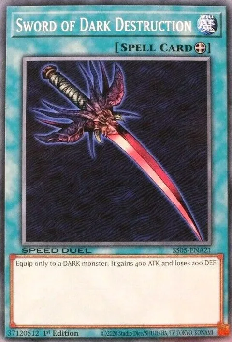 Sword of Dark Destruction SS05-ENA21 Yu-Gi-Oh card from Speed Duel Decks: Twisted Nightmares