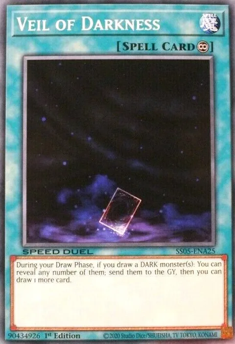 Veil of Darkness SS05-ENA25 Yu-Gi-Oh card from Speed Duel Decks: Twisted Nightmares