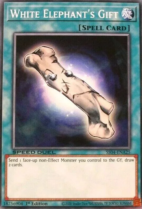 White Elephant's Gift SS04-ENA25 Yu-Gi-Oh card from Speed Duel Decks: Match of the Millennium