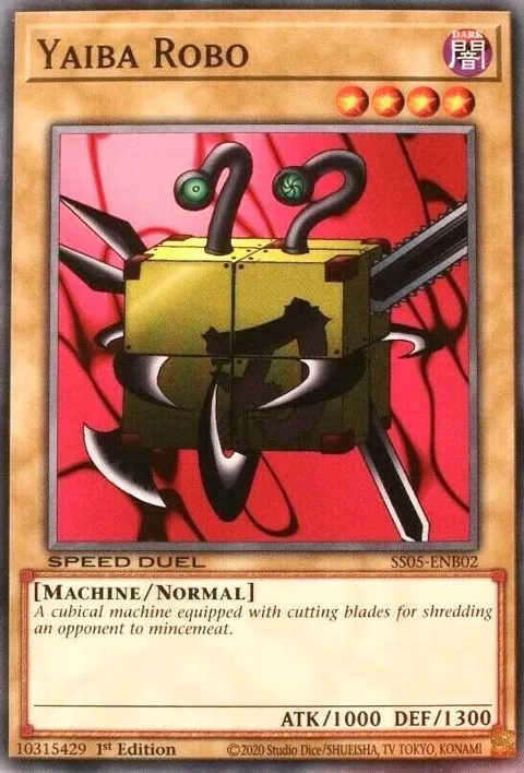 Yaiba Robo SS05-ENB02 Yu-Gi-Oh card from Speed Duel Decks: Twisted Nightmares
