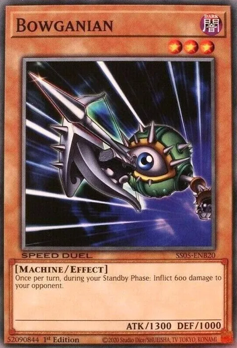 Bowganian SS05-ENB20 Yu-Gi-Oh card from Speed Duel Decks: Twisted Nightmares