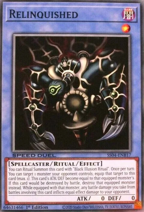 Relinquished SS04-ENB17 Yu-Gi-Oh card from Speed Duel Decks: Match of the Millennium