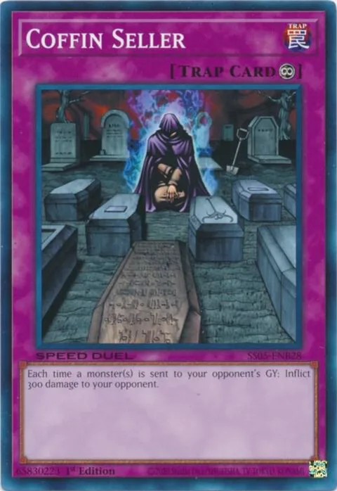 Coffin Seller SS05-ENB28 Yu-Gi-Oh card from Speed Duel Decks: Twisted Nightmares