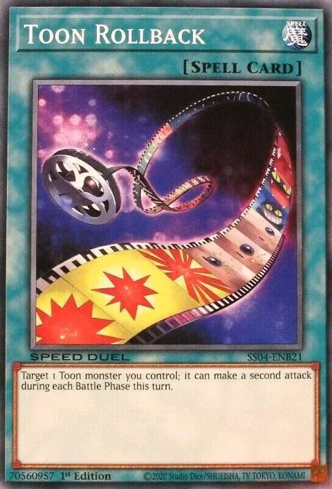Toon Rollback SS04-ENB21 Yu-Gi-Oh card from Speed Duel Decks: Match of the Millennium