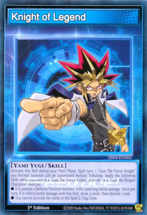 Knight of Legend SS04-ENS02 Yu-Gi-Oh card from Speed Duel Decks: Match of the Millennium
