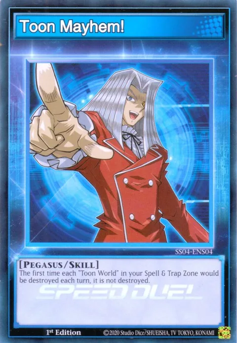 Toon Mayhem! SS04-ENS04 Yu-Gi-Oh card from Speed Duel Decks: Match of the Millennium