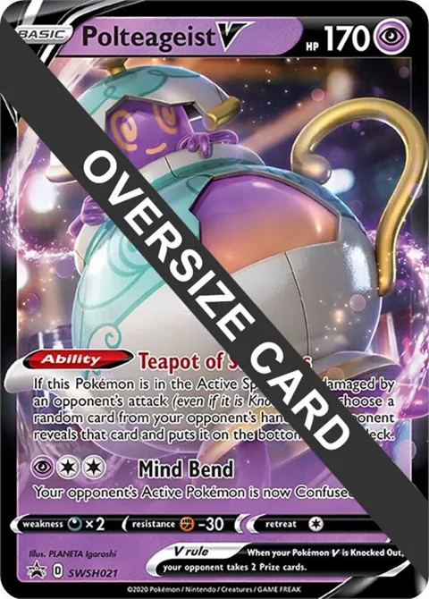 Polteageist V #SWSH021 Holofoil Pokémon card from Jumbo Cards