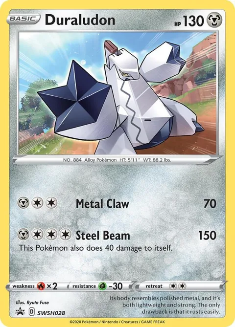 Duraludon #SWSH028 Holofoil Pokémon card from Sword & Shield Promo Cards