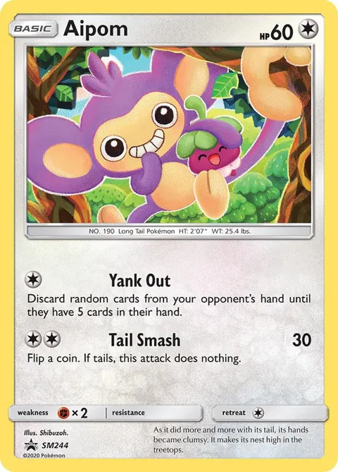 Aipom #SM244 Pokémon card from SM Promos
