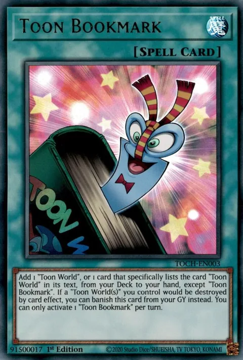 Toon Bookmark TOCH-EN003 1st Edition Yu-Gi-Oh card from Toon Chaos