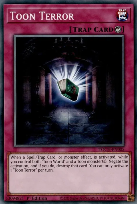 Toon Terror TOCH-EN005 1st Edition Yu-Gi-Oh card from Toon Chaos