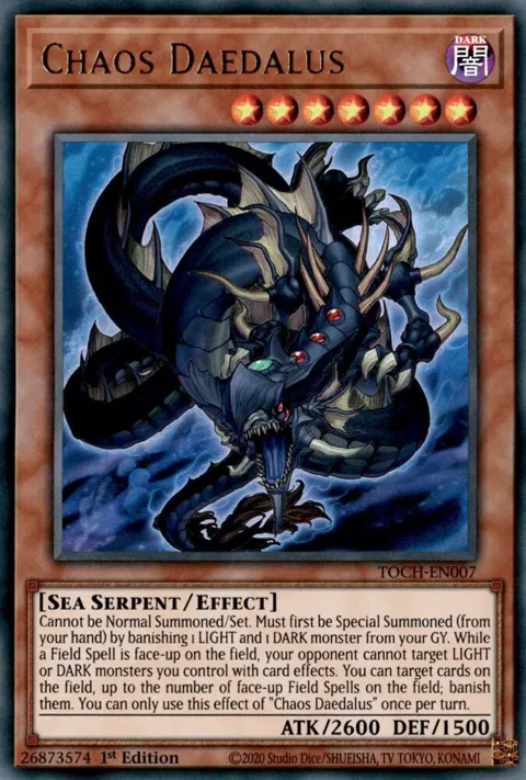 Chaos Daedalus TOCH-EN007 Unlimited Yu-Gi-Oh card from Toon Chaos