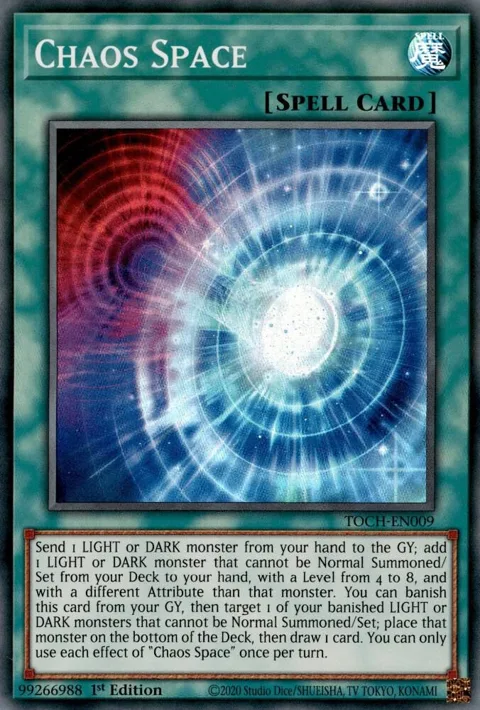 Chaos Space TOCH-EN009 Unlimited Yu-Gi-Oh card from Toon Chaos