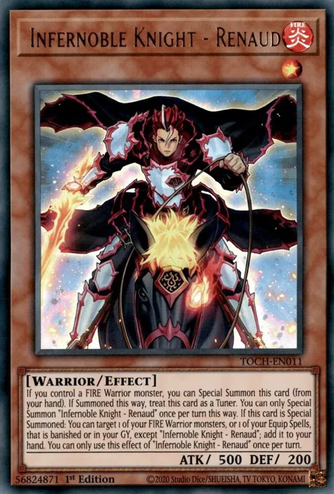 Infernoble Knight - Renaud TOCH-EN011 1st Edition Yu-Gi-Oh card from Toon Chaos