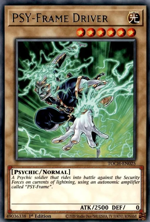 PSY-Frame Driver TOCH-EN025 Yu-Gi-Oh card from Toon Chaos