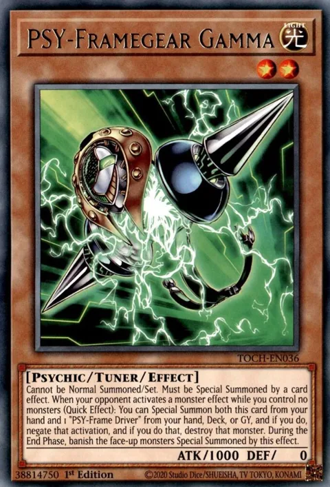 PSY-Framegear Gamma TOCH-EN036 Yu-Gi-Oh card from Toon Chaos