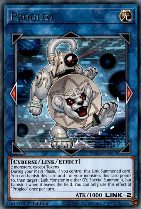 Progleo TOCH-EN053 1st Edition Yu-Gi-Oh card from Toon Chaos