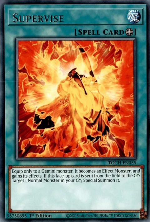 Supervise TOCH-EN055 1st Edition Yu-Gi-Oh card from Toon Chaos
