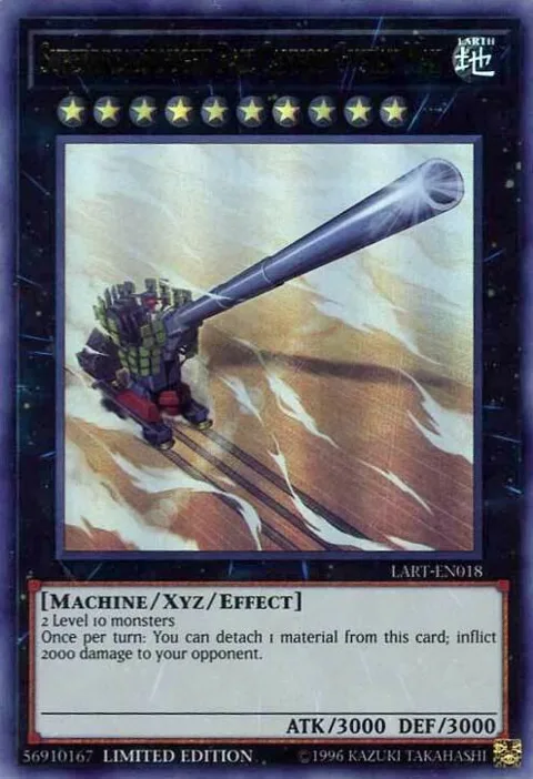 Superdreadnought Rail Cannon Gustav Max LART-EN018 Yu-Gi-Oh card from The Lost Art Promotion