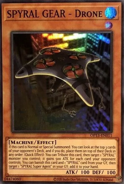 SPYRAL GEAR - Drone OP13-EN011 Yu-Gi-Oh card from OTS Tournament Pack 13