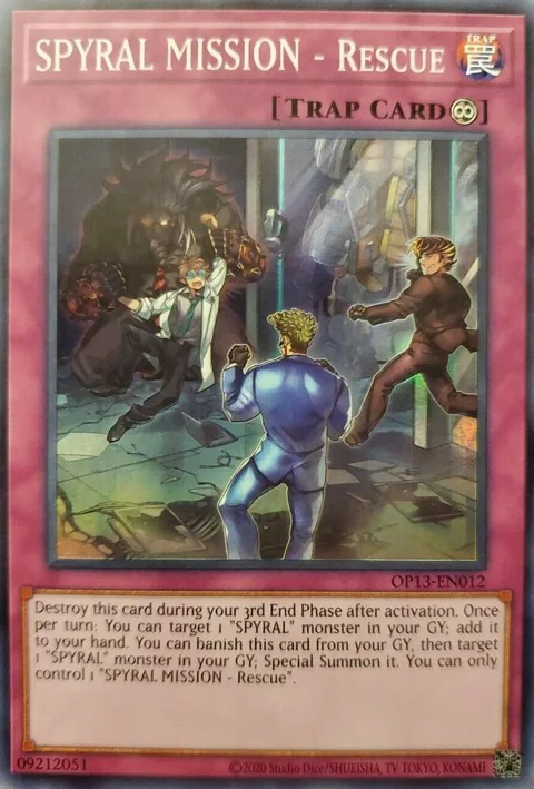 SPYRAL MISSION - Rescue OP13-EN012 Yu-Gi-Oh card from OTS Tournament Pack 13