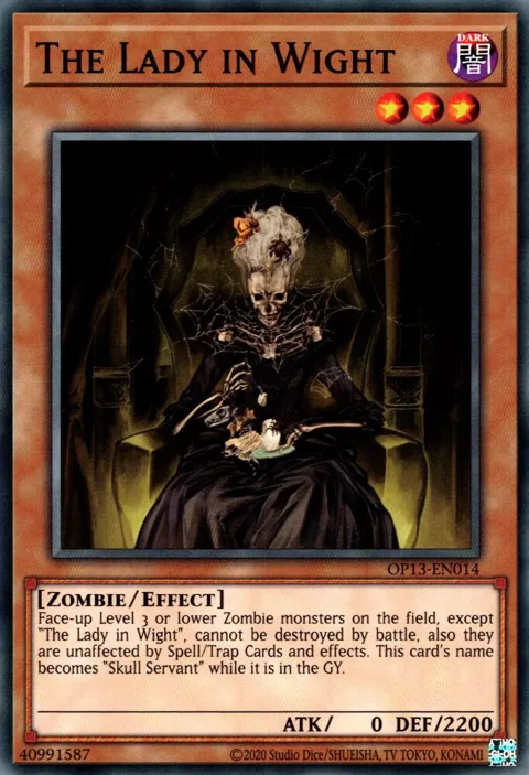 The Lady in Wight OP13-EN014 Yu-Gi-Oh card from OTS Tournament Pack 13