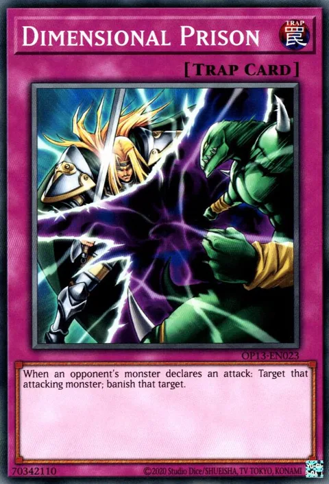 Dimensional Prison OP13-EN023 Yu-Gi-Oh card from OTS Tournament Pack 13