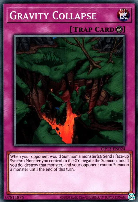 Gravity Collapse OP13-EN024 Yu-Gi-Oh card from OTS Tournament Pack 13