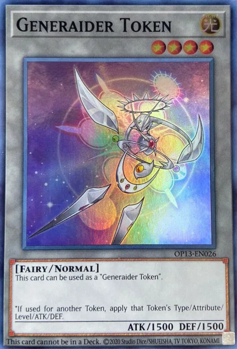 Token: Generaider OP13-EN026 Yu-Gi-Oh card from OTS Tournament Pack 13