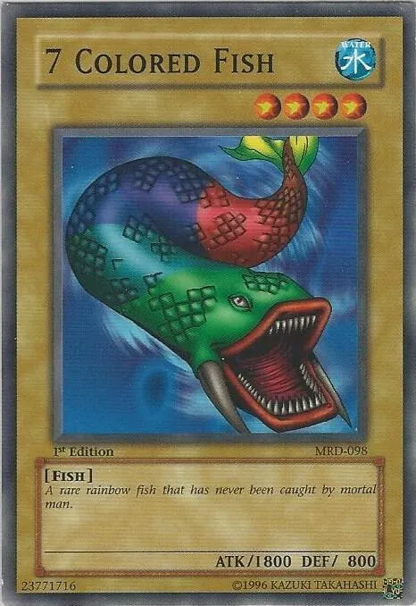 7 Colored Fish MRD-098 Yu-Gi-Oh card from Metal Raiders