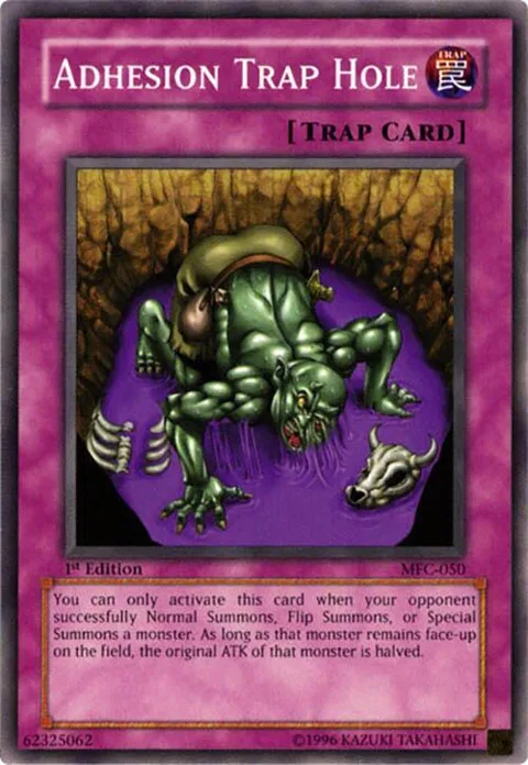 Adhesion Trap Hole MFC-050 Unlimited Yu-Gi-Oh card from Magician's Force
