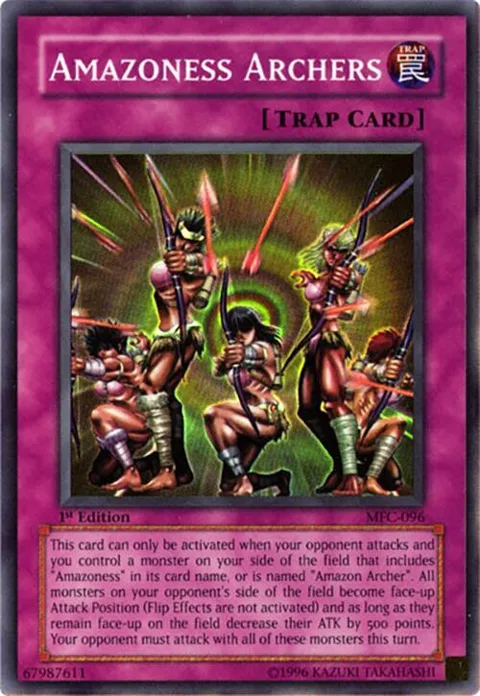 Amazoness Archers MFC-096 Unlimited Yu-Gi-Oh card from Magician's Force