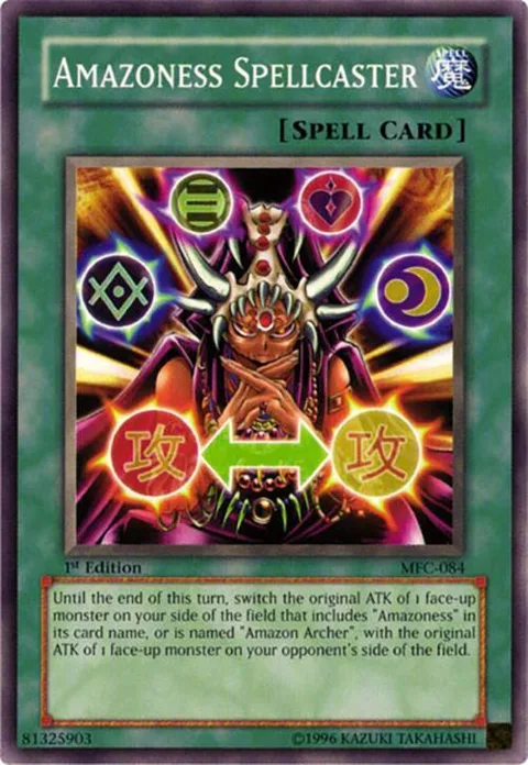 Amazoness Spellcaster MFC-084 1st Edition Yu-Gi-Oh card from Magician's Force
