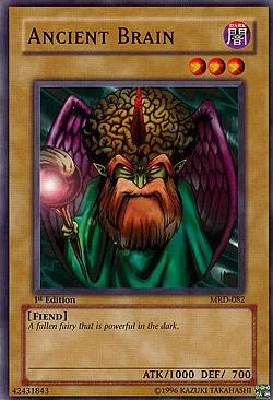 Ancient Brain MRD-082 1st Edition Yu-Gi-Oh card from Metal Raiders