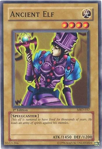 Ancient Elf MRD-037 1st Edition Yu-Gi-Oh card from Metal Raiders