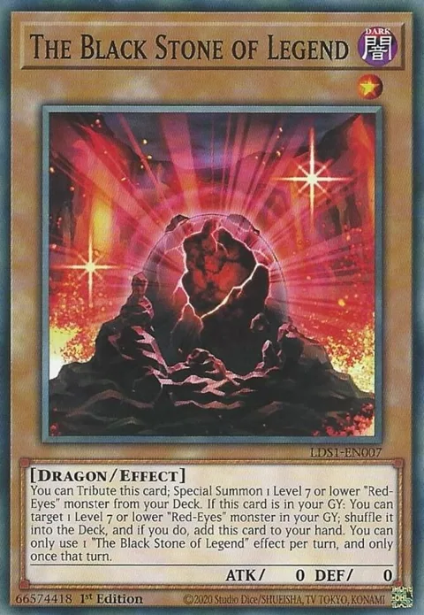 The Black Stone of Legend LDS1-EN007 Yu-Gi-Oh card from Legendary Duelists: Season 1