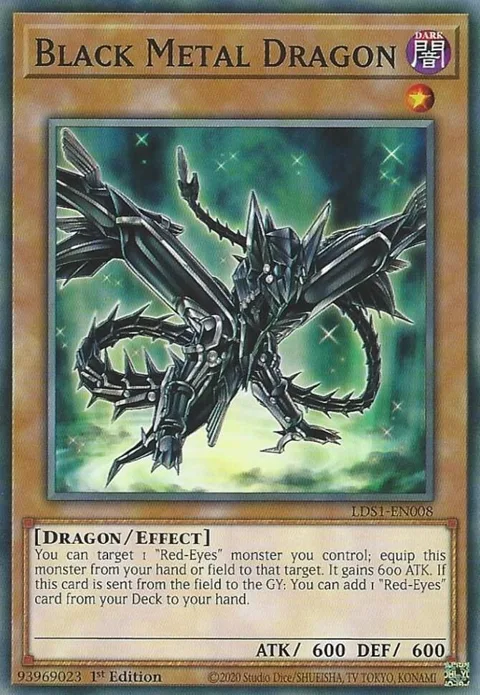 Black Metal Dragon LDS1-EN008 Yu-Gi-Oh card from Legendary Duelists: Season 1