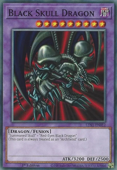 Black Skull Dragon LDS1-EN012 Yu-Gi-Oh card from Legendary Duelists: Season 1