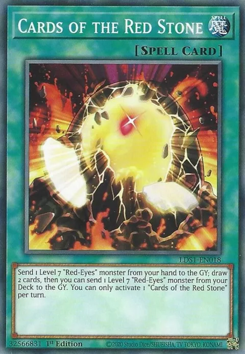 Cards of the Red Stone LDS1-EN018 Yu-Gi-Oh card from Legendary Duelists: Season 1