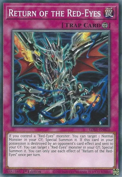 Return of the Red-Eyes LDS1-EN020 Yu-Gi-Oh card from Legendary Duelists: Season 1