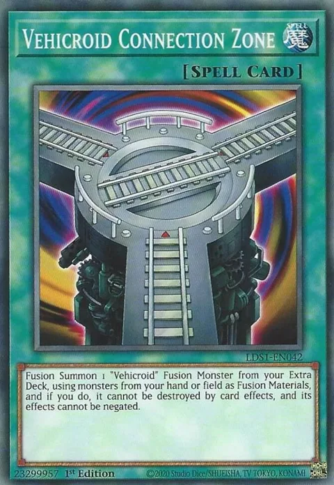 Vehicroid Connection Zone LDS1-EN042 Yu-Gi-Oh card from Legendary Duelists: Season 1