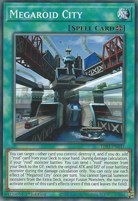 Megaroid City LDS1-EN043 Yu-Gi-Oh card from Legendary Duelists: Season 1