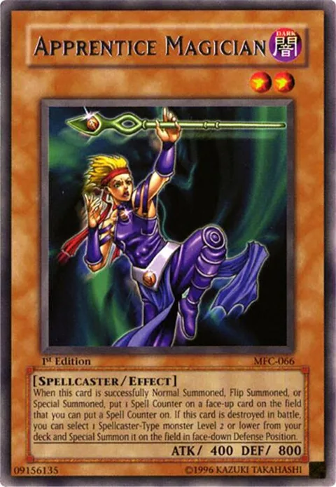 Apprentice Magician MFC-066 1st Edition Yu-Gi-Oh card from Magician's Force