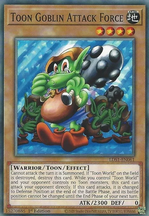Toon Goblin Attack Force LDS1-EN061 Yu-Gi-Oh card from Legendary Duelists: Season 1