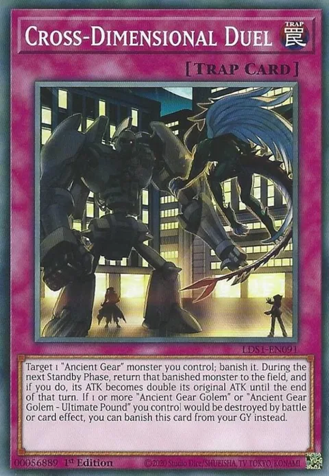 Cross-Dimensional Duel LDS1-EN091 Yu-Gi-Oh card from Legendary Duelists: Season 1